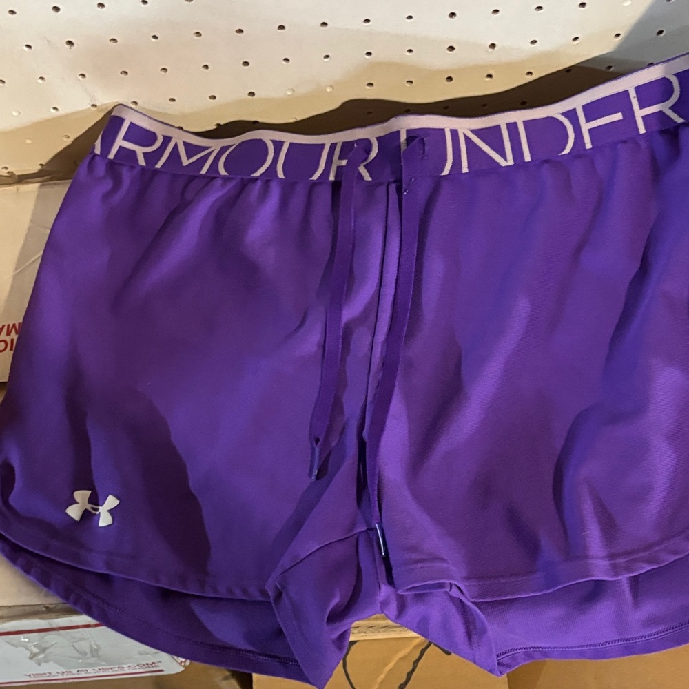 Under Armour Women's Vibrant Purple Athletic Shorts
